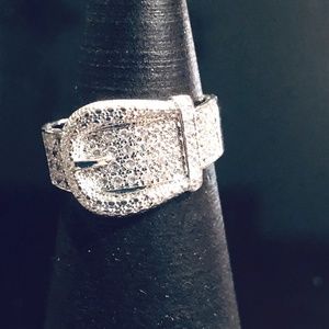 High fashion Belt silver ring